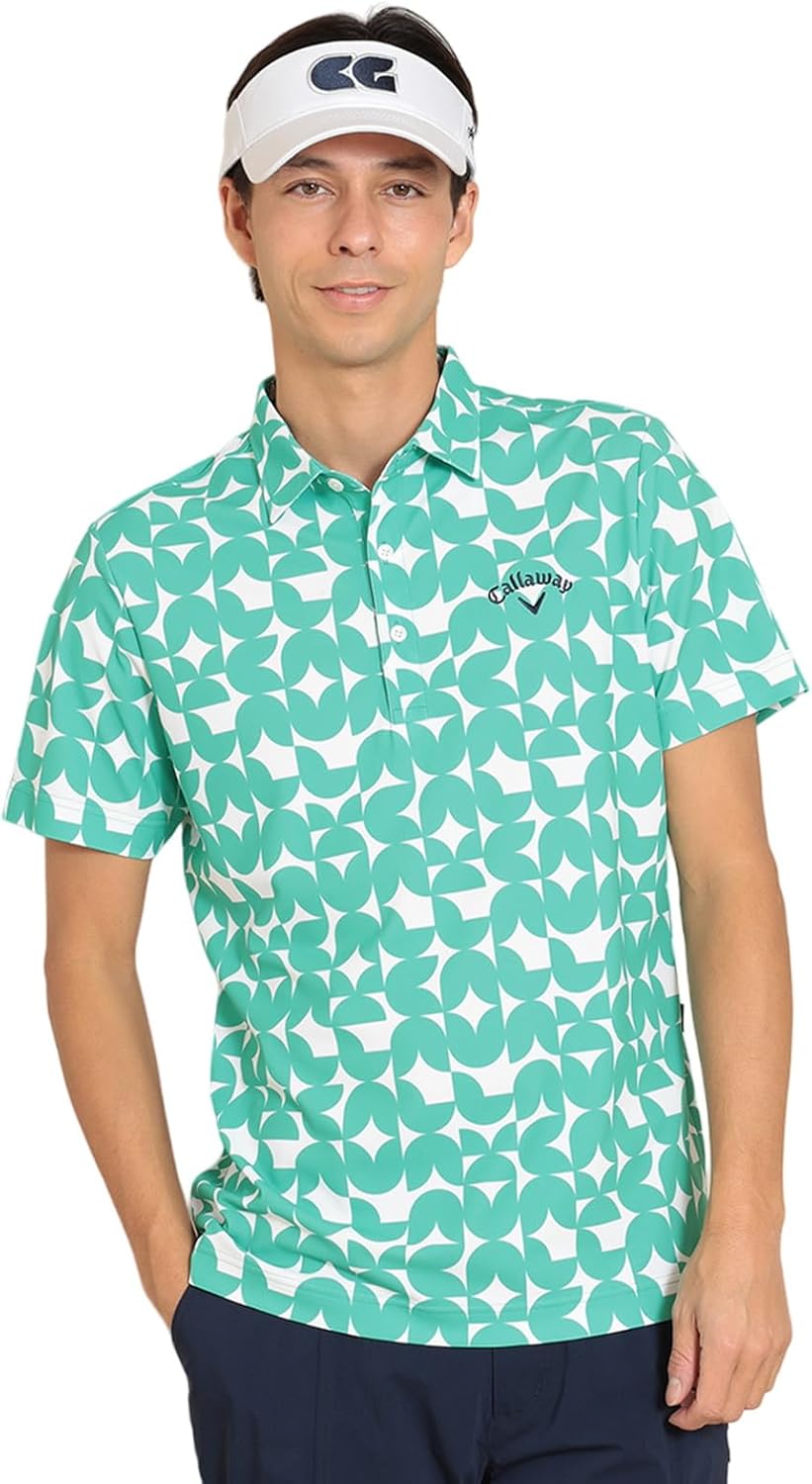 Мужская поло-рубашка Callaway C24134112 с коротким рукавом (геометрический принт, впитывает пот, быстро сохнет, защита от УФ-излучения), для игры в гольф, светло-зеленый
Мужская поло-рубашка Callaway C24134112 с коротким рукавом (геометрический принт, впитывает пот, быстро сохнет, защита от УФ-излучения), для игры в гольф, светло-зеленый