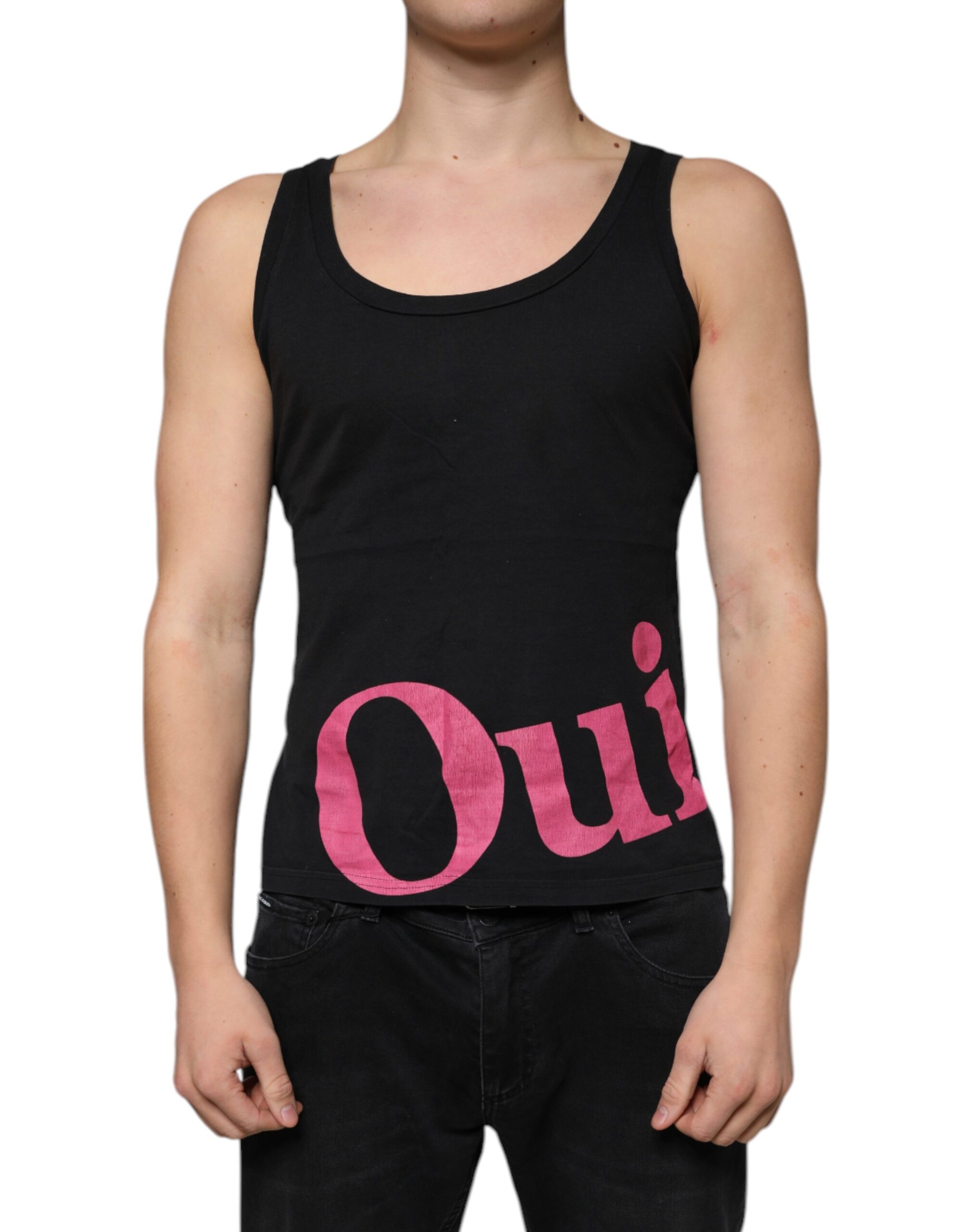 Черная хлопковая мужская футболка без рукавов Dolce & Gabbana, черный
Черная хлопковая мужская футболка без рукавов Dolce & Gabbana, черный