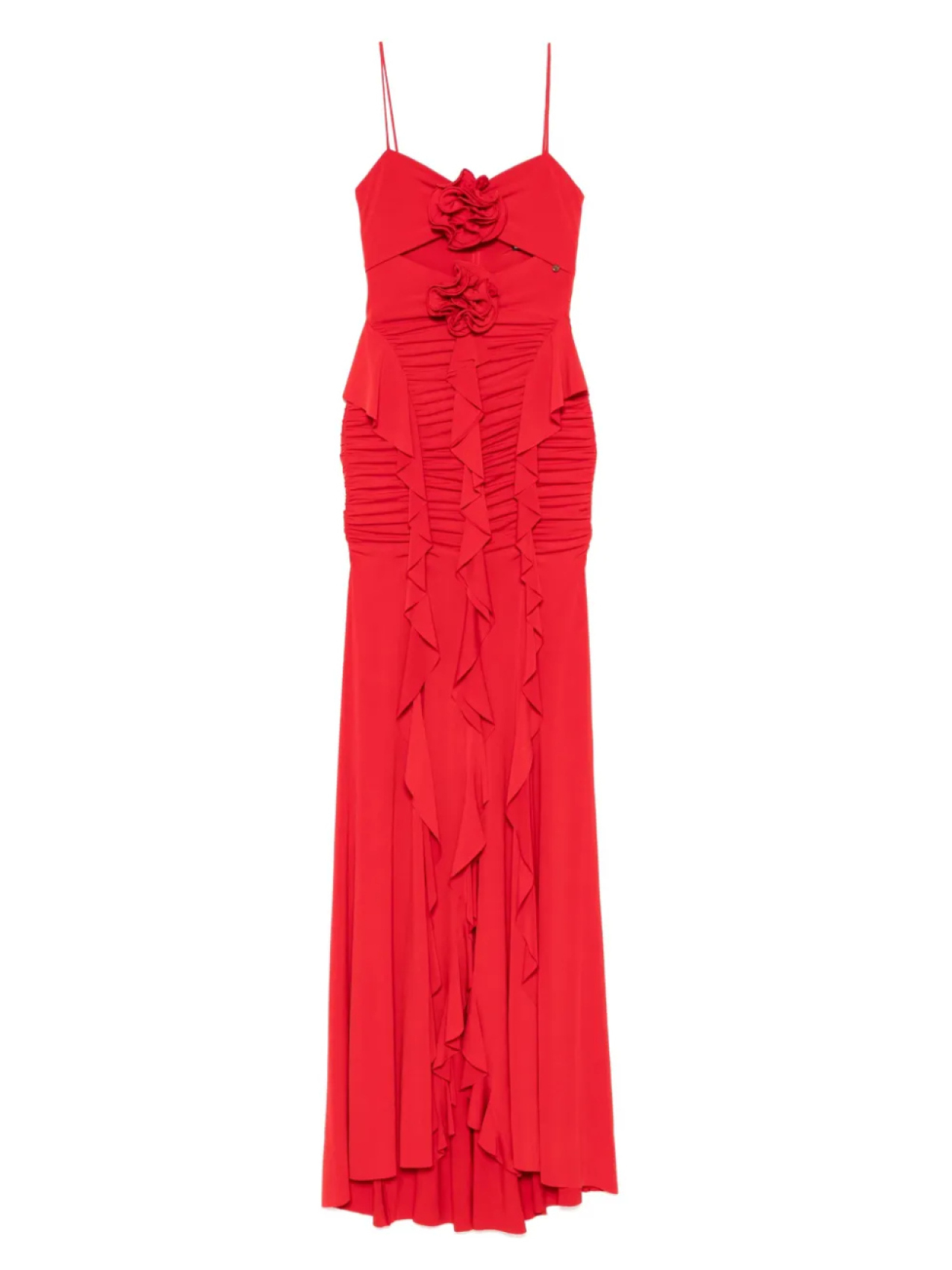 Платье макси с цветочной аппликацией и оборками NISSA, красный
Платье макси с цветочной аппликацией и оборками NISSA, красный