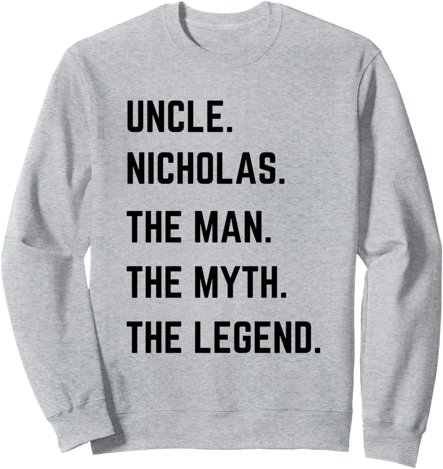 Толстовка ко Дню отца «Дядя Николас: Человек, Миф, Легенда» Uncle The Man The Myth The Legend Mens Gifts, серый
Толстовка ко Дню отца «Дядя Николас: Человек, Миф, Легенда» Uncle The Man The Myth The Legend Mens Gifts, серый