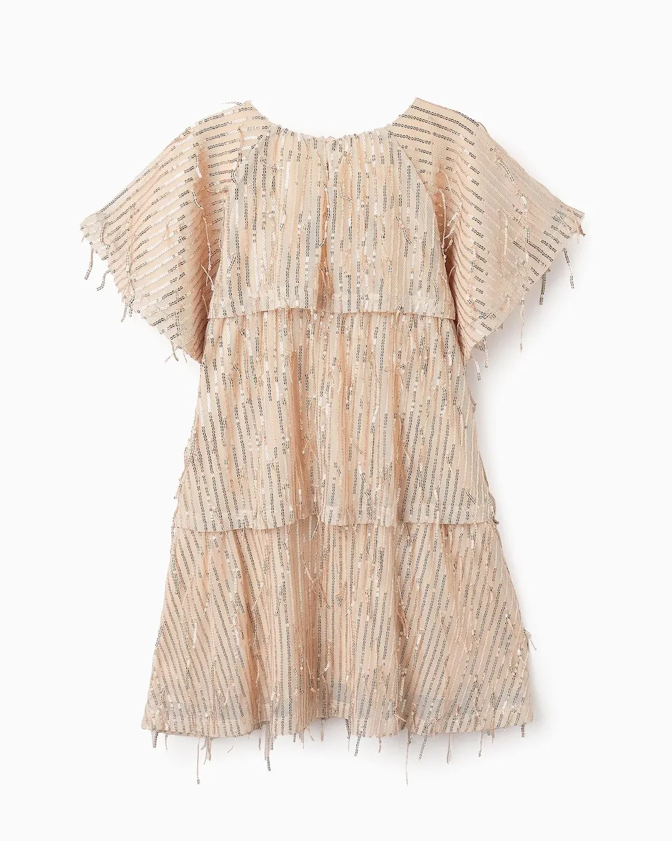 Красное платье для девочки с пайетками Zippy, бежевый
Красное платье для девочки с пайетками Zippy, бежевый