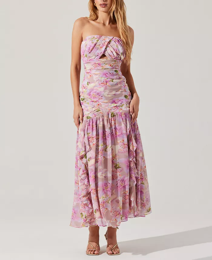 Женское макси-платье Estefany без бретелей с цветочным принтом ASTR the Label, розовый
Женское макси-платье Estefany без бретелей с цветочным принтом ASTR the Label, розовый