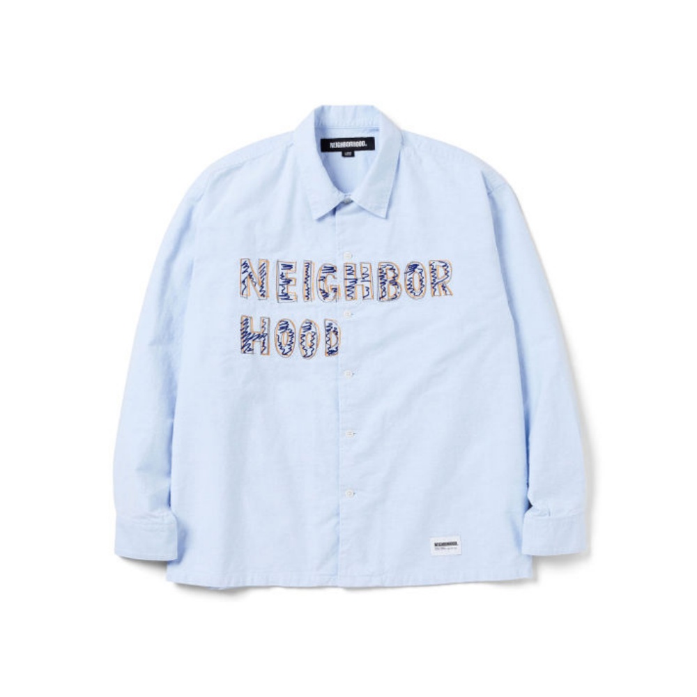 Рубашка с вышитым логотипом NEIGHBORHOOD, синий
Рубашка с вышитым логотипом NEIGHBORHOOD, синий
