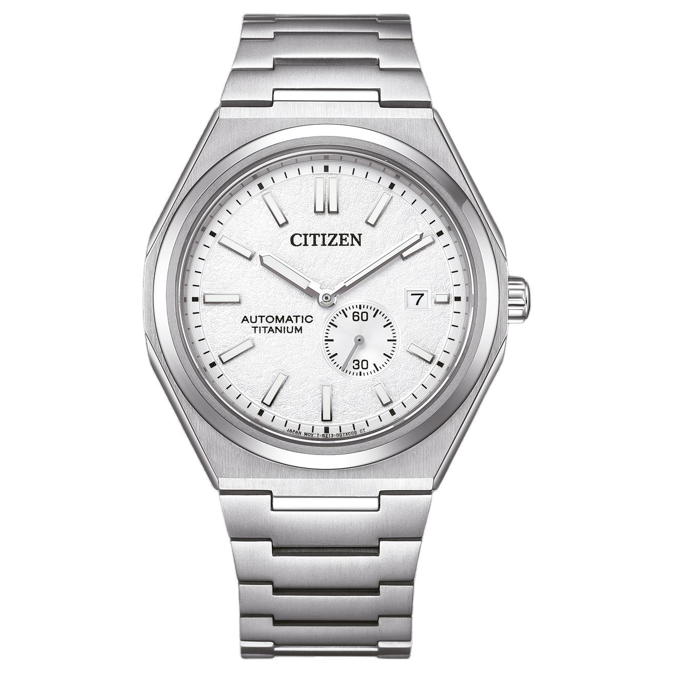 CITIZEN Механические часы Super Titanium с ремешком, 40,5 мм, мужские, белый циферблат
CITIZEN Механические часы Super Titanium с ремешком, 40,5 мм, мужские, белый циферблат
