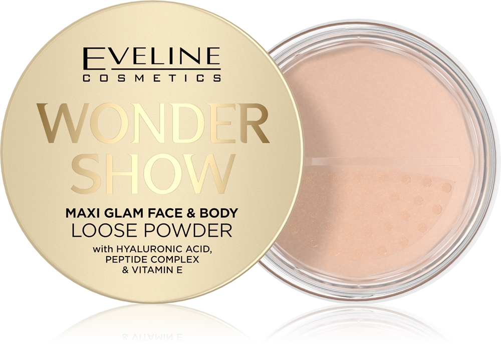 Рассыпчатая пудра Wonder Show для лица и тела с эффектом сияния Eveline Cosmetics, maxi glam 6 гр
Рассыпчатая пудра Wonder Show для лица и тела с эффектом сияния Eveline Cosmetics, maxi glam 6 гр