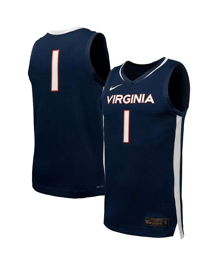 Мужская баскетбольная реплика джерси Virginia Cavaliers в синем цвете Nike
Мужская баскетбольная реплика джерси Virginia Cavaliers в синем цвете Nike