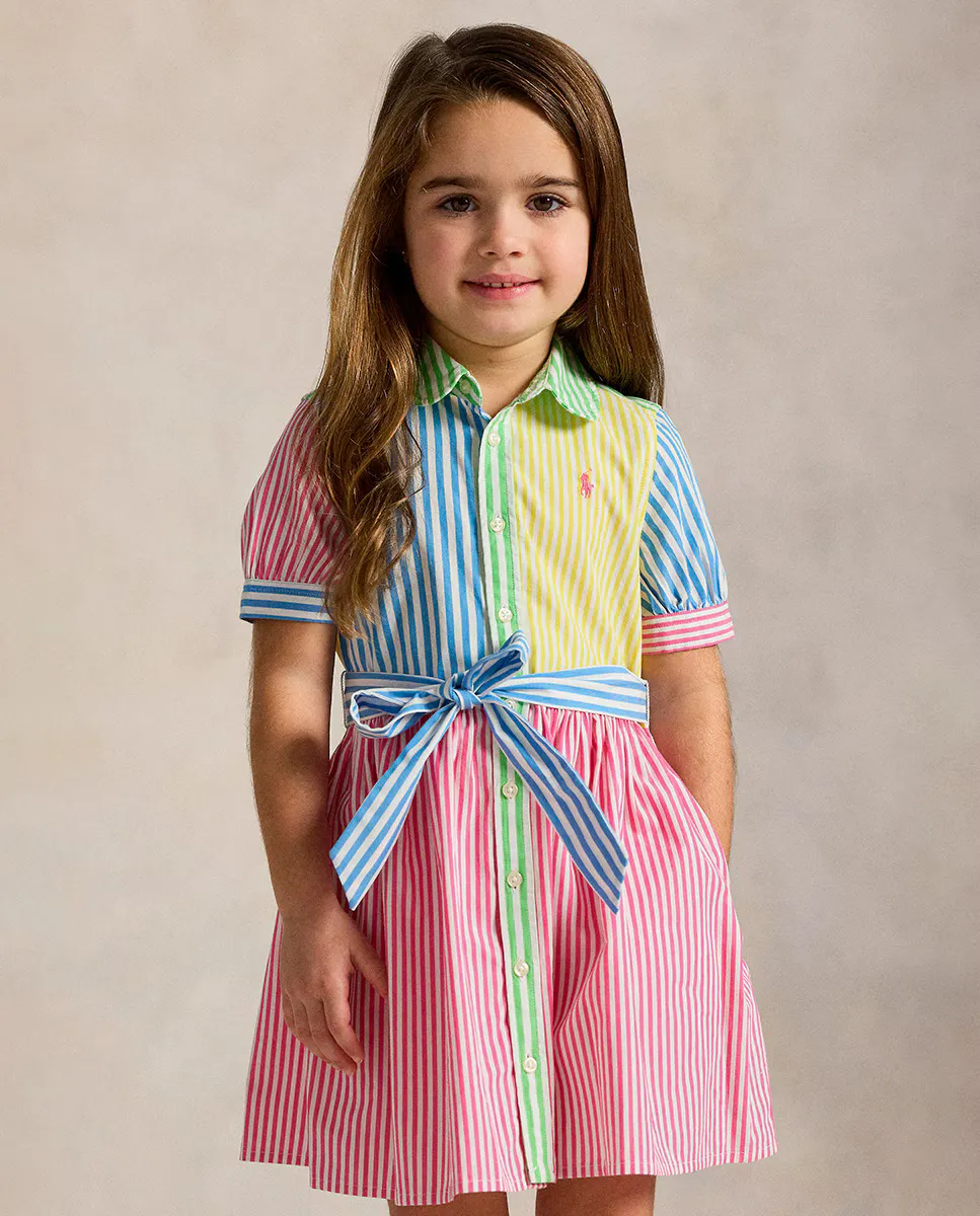 Платье из хлопка для девочки с короткими рукавами Polo Ralph Lauren, многоцветный
Платье из хлопка для девочки с короткими рукавами Polo Ralph Lauren, многоцветный