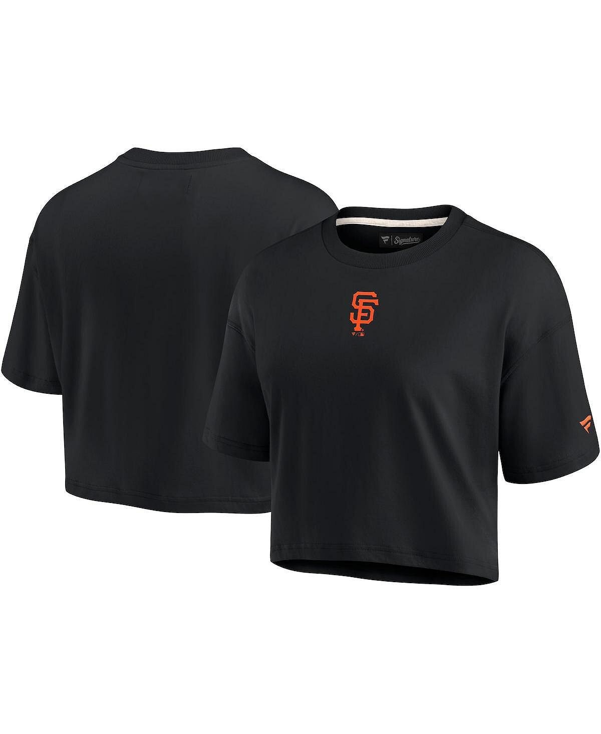 Женская черная укороченная футболка San Francisco Giants Super Soft с короткими рукавами Fanatics Signature, черный
Женская черная укороченная футболка San Francisco Giants Super Soft с короткими рукавами Fanatics Signature, черный