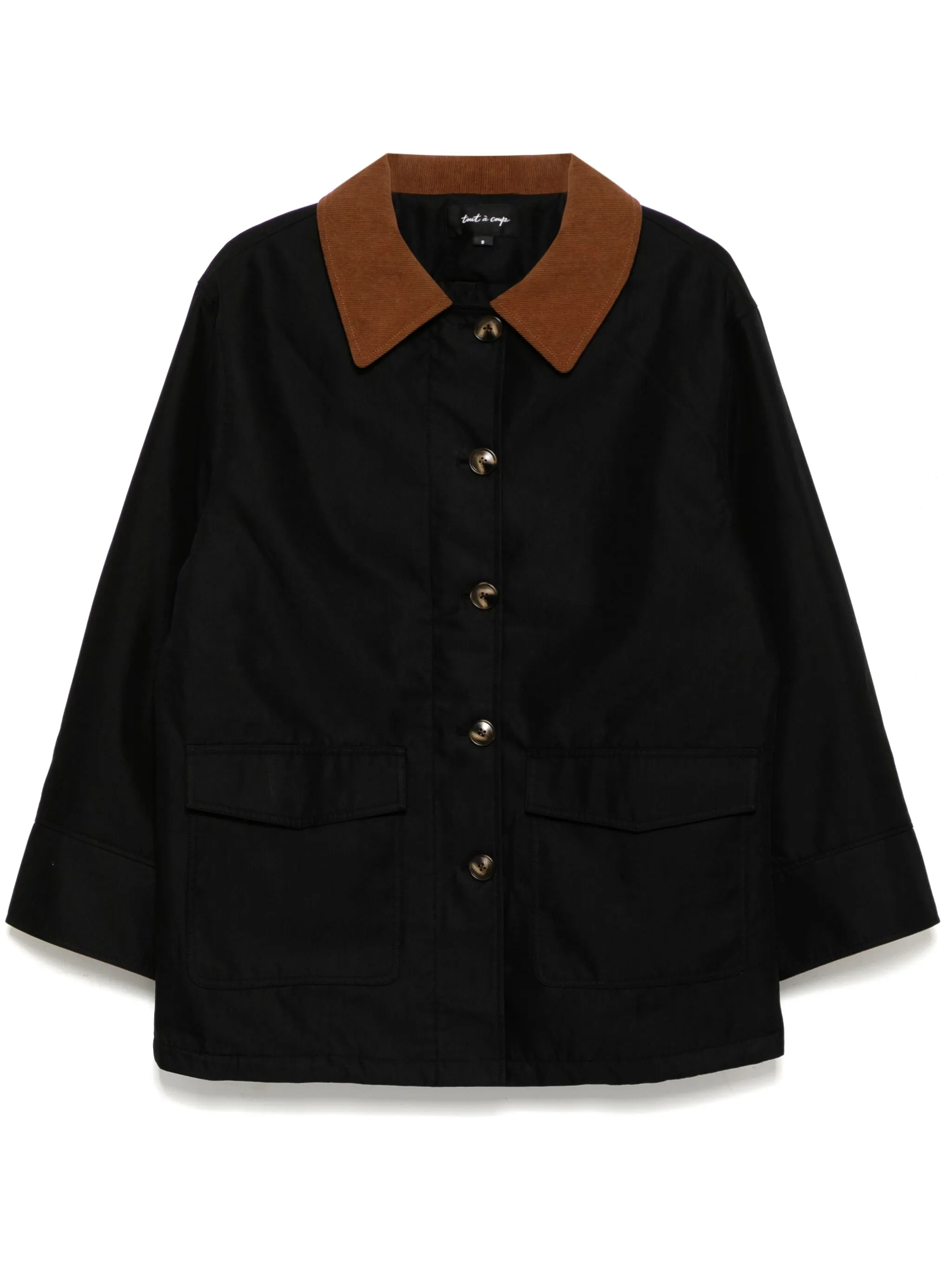 Куртка с вельветовым воротником Tout A Coup, черный
Куртка с вельветовым воротником Tout A Coup, черный