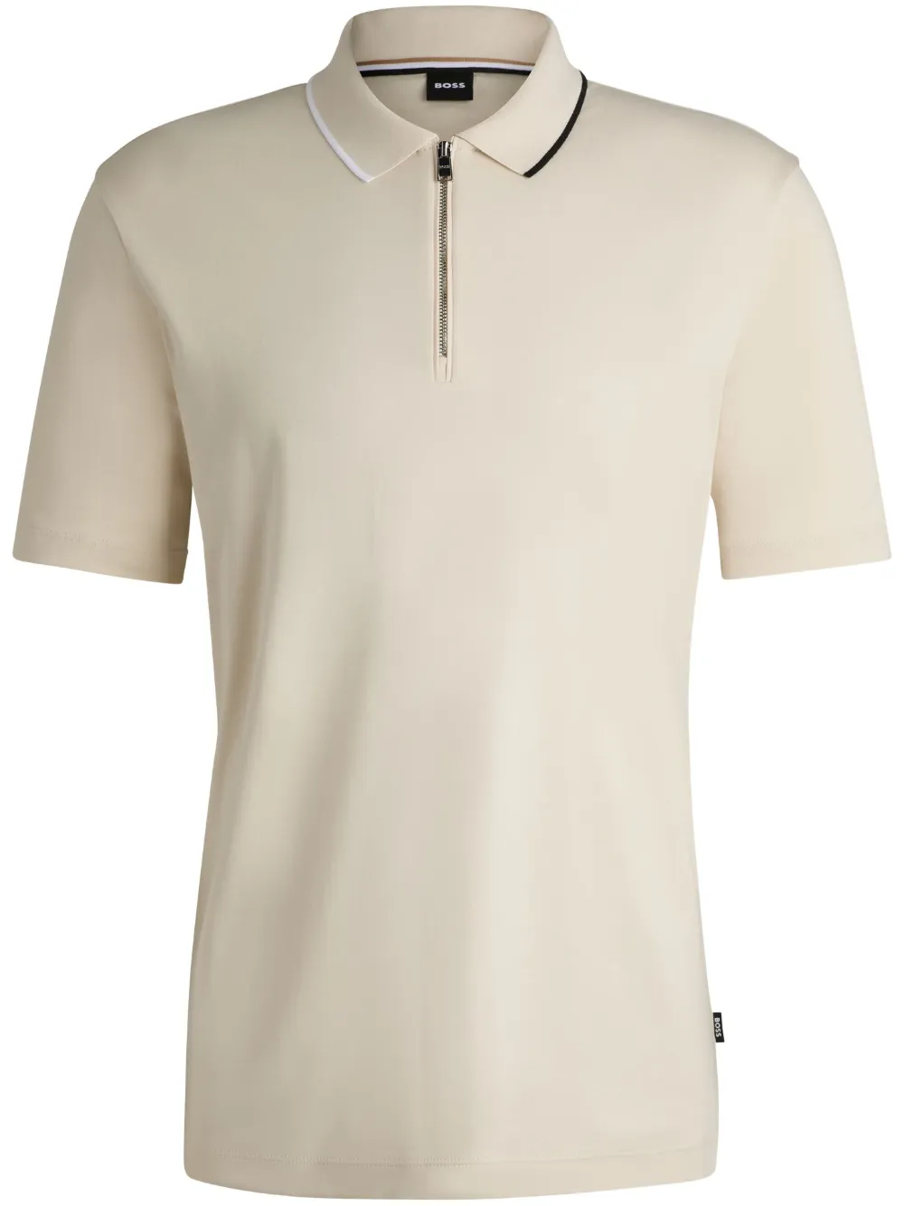 Рубашка поло с воротником на молнии BOSS, нейтральный
Рубашка поло с воротником на молнии BOSS, нейтральный