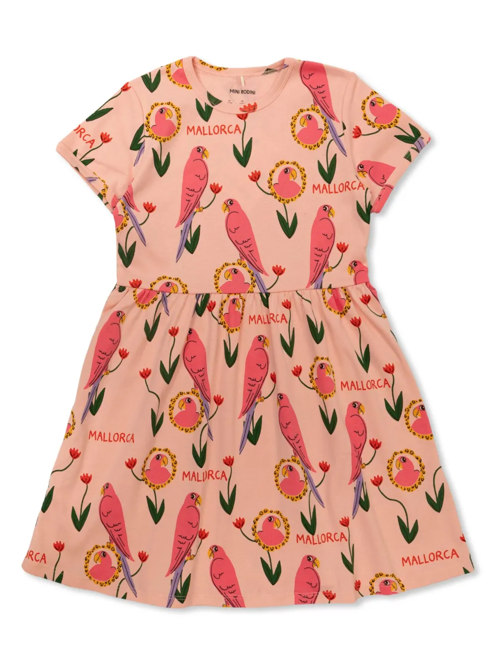 Платье-футболка с принтом Parrots Mini Rodini, розовый
Платье-футболка с принтом Parrots Mini Rodini, розовый