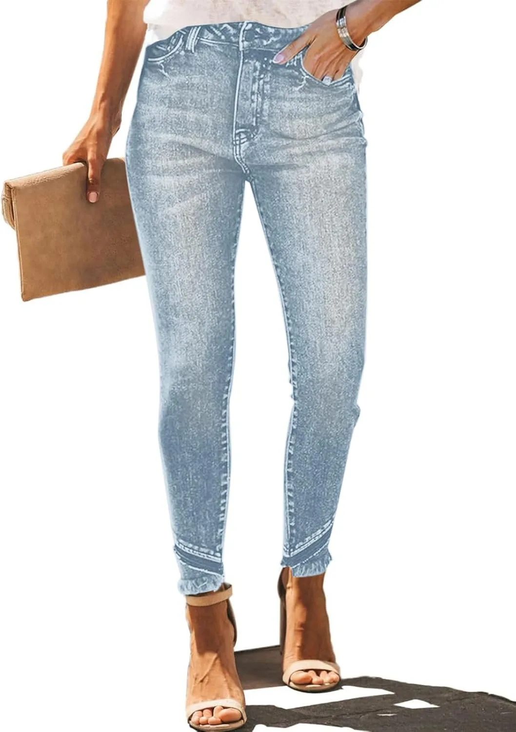 Женские джинсы Butt Lift Comfy Stretchy Ripped Skinny Mid Waist Destroyed Denim Pants (Pack of 2) PerZeal
Женские джинсы Butt Lift Comfy Stretchy Ripped Skinny Mid Waist Destroyed Denim Pants (Pack of 2) PerZeal