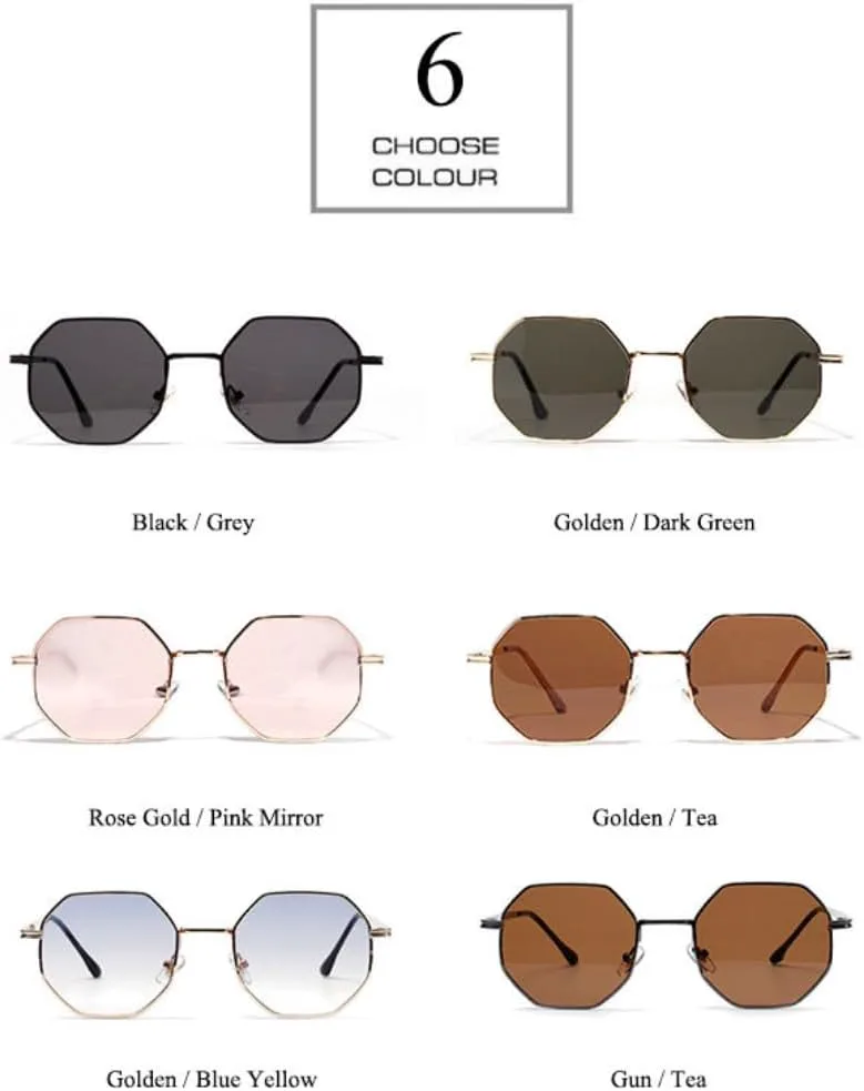 Ретро-солнцезащитные очки в шестиугольной металлической оправе, модные, с зеркальными линзами цвета розового золота, защита от УФ-излучения UV400 UUPTTPL, Black Clear
Ретро-солнцезащитные очки в шестиугольной металлической оправе, модные, с зеркальными линзами цвета розового золота, защита от УФ-излучения UV400 UUPTTPL, Black Clear