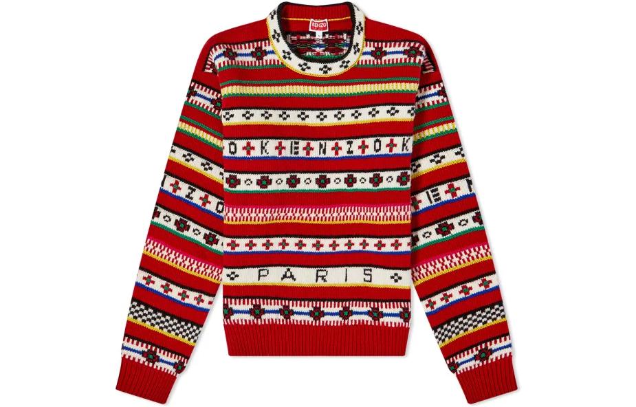 Фэр-Айл жаккардовый вязаный джемпер KENZO, красный
Фэр-Айл жаккардовый вязаный джемпер KENZO, красный