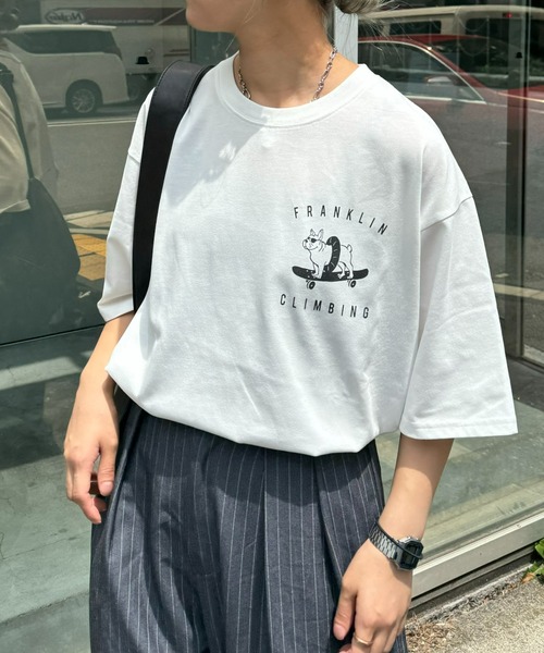 Футболка с коротким рукавом, принт Bulldog Skateboard Franklin Climbing, белый
Футболка с коротким рукавом, принт Bulldog Skateboard Franklin Climbing, белый