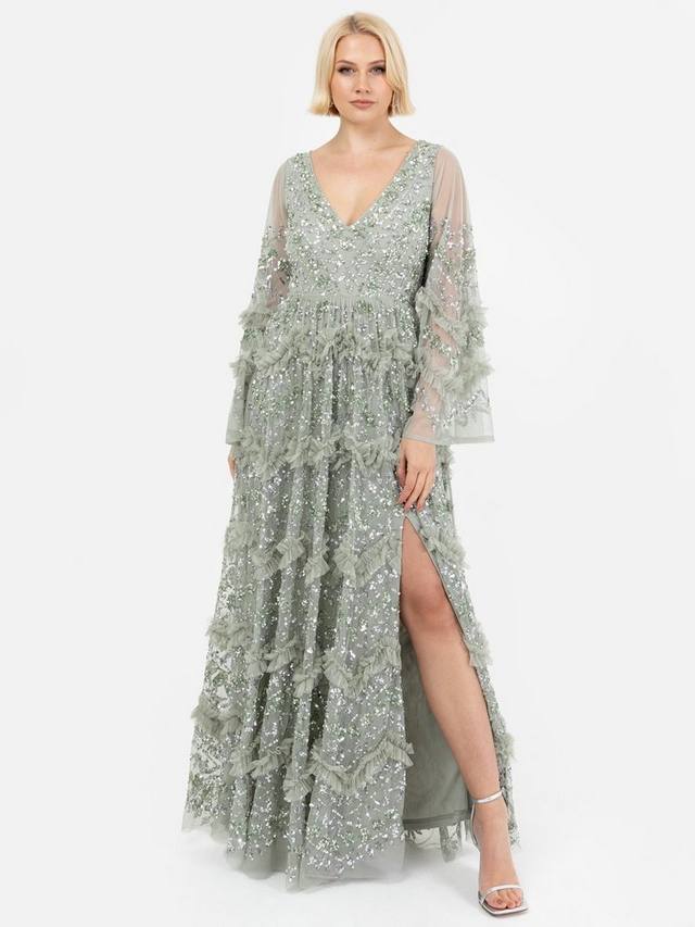 Украшенное оборками макси-платье Maya Deluxe, цвет Green Lily
Украшенное оборками макси-платье Maya Deluxe, цвет Green Lily