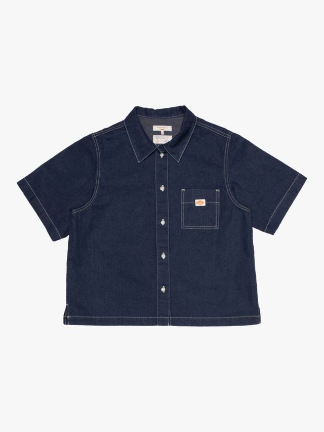 Джинсовая рубашка Lina с коротким рукавом в стиле художника Nudie Jeans, Dark Blue
Джинсовая рубашка Lina с коротким рукавом в стиле художника Nudie Jeans, Dark Blue