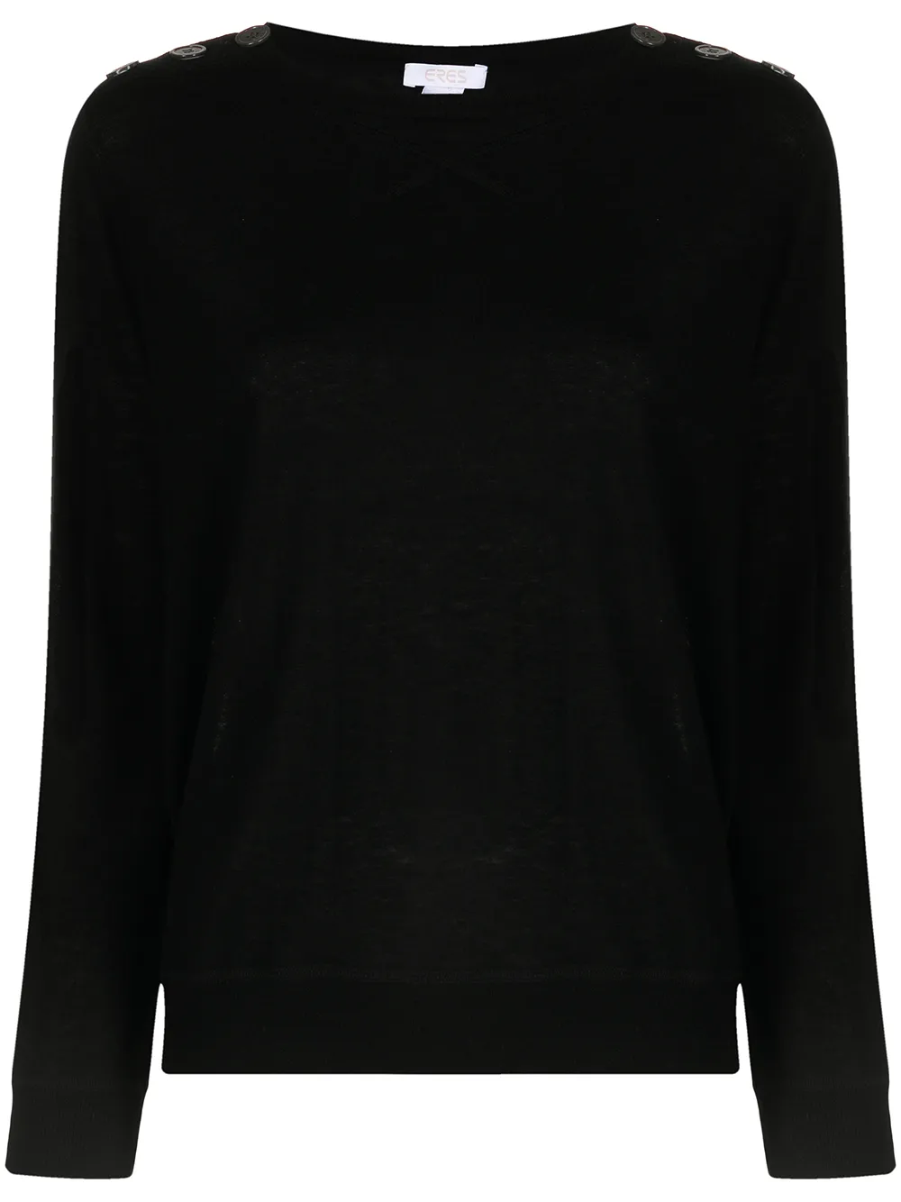 Джемпер с пуговицами на плечах ERES, черный
Джемпер с пуговицами на плечах ERES, черный