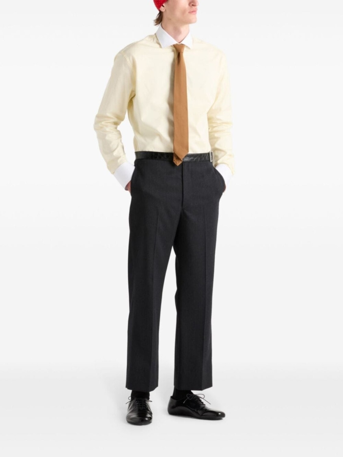 Prada рубашка с контрастным воротником, желтый
Prada рубашка с контрастным воротником, желтый