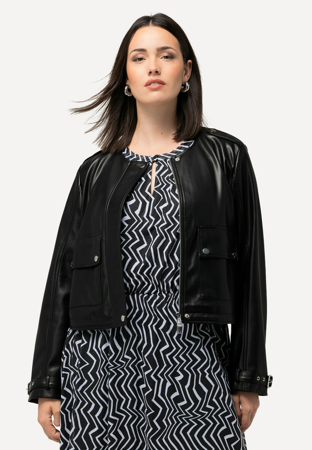 Куртка из искусственной кожи Ulla Popken, черный
Куртка из искусственной кожи Ulla Popken, черный