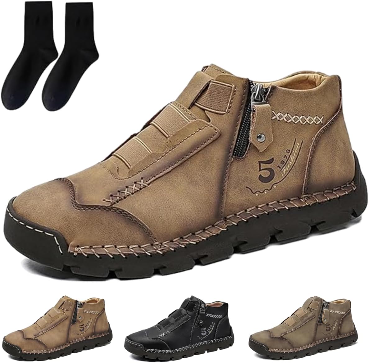 Мужские водонепроницаемые противоскользящие модные ортопедические туфли, ортопедические лоферы на молнии сбоку для мужчин Generic, коричневый
Мужские водонепроницаемые противоскользящие модные ортопедические туфли, ортопедические лоферы на молнии сбоку для мужчин Generic, коричневый