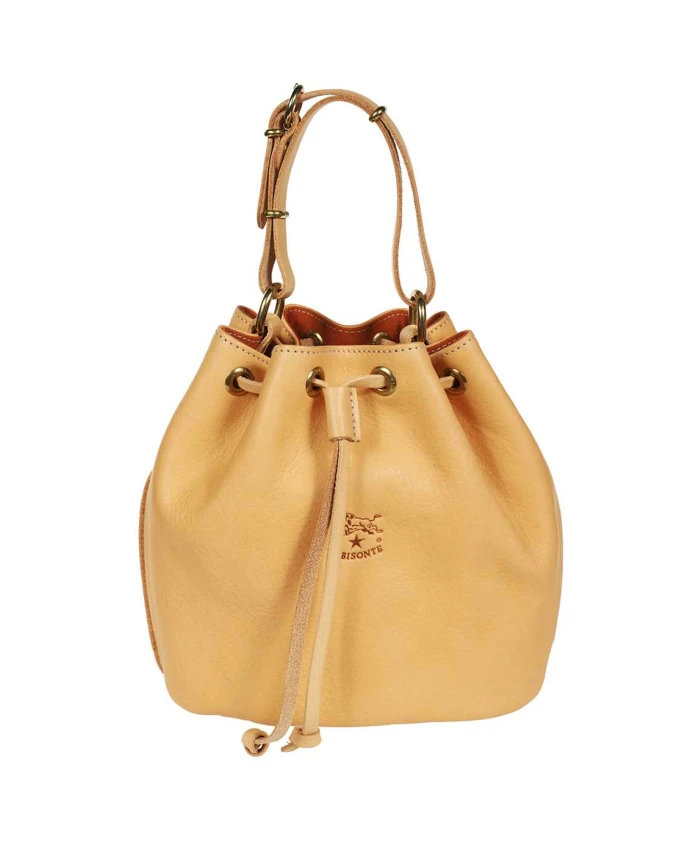 Стильная кожаная сумка-ведро Il Bisonte, бежевый
Стильная кожаная сумка-ведро Il Bisonte, бежевый