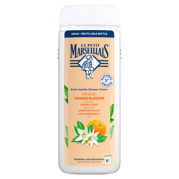 Кремовый гель для душа апельсиновый цвет органический, 400 мл Le Petit Marseillais Bio
Кремовый гель для душа апельсиновый цвет органический, 400 мл Le Petit Marseillais Bio