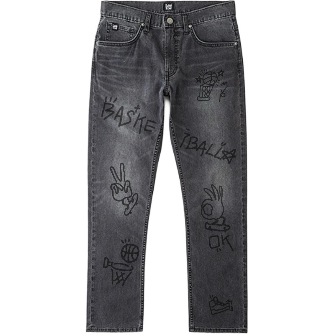 Lee Джинсы мужские черно-серые SS24
Lee Джинсы мужские черно-серые SS24