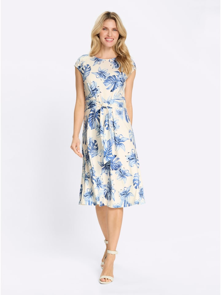 Sieh an! Трикотажное платье нежно-голубого цвета с принтом цвета шампанского
Sieh an! Трикотажное платье нежно-голубого цвета с принтом цвета шампанского