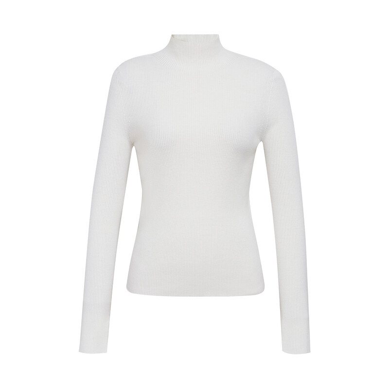 Свитер Deep Breath с бесшовным воротником-стойкой, белый
Свитер Deep Breath с бесшовным воротником-стойкой, белый