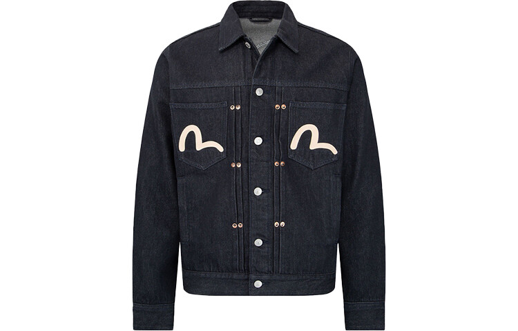 Джинсовая куртка мужская джинсовая синяя Evisu, синий
Джинсовая куртка мужская джинсовая синяя Evisu, синий