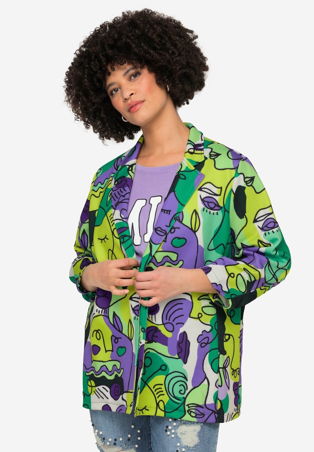 Блейзер 3/4 SLEEVE OPEN FRONT ALL OVER Angel of Style, мультиколор
Блейзер 3/4 SLEEVE OPEN FRONT ALL OVER Angel of Style, мультиколор