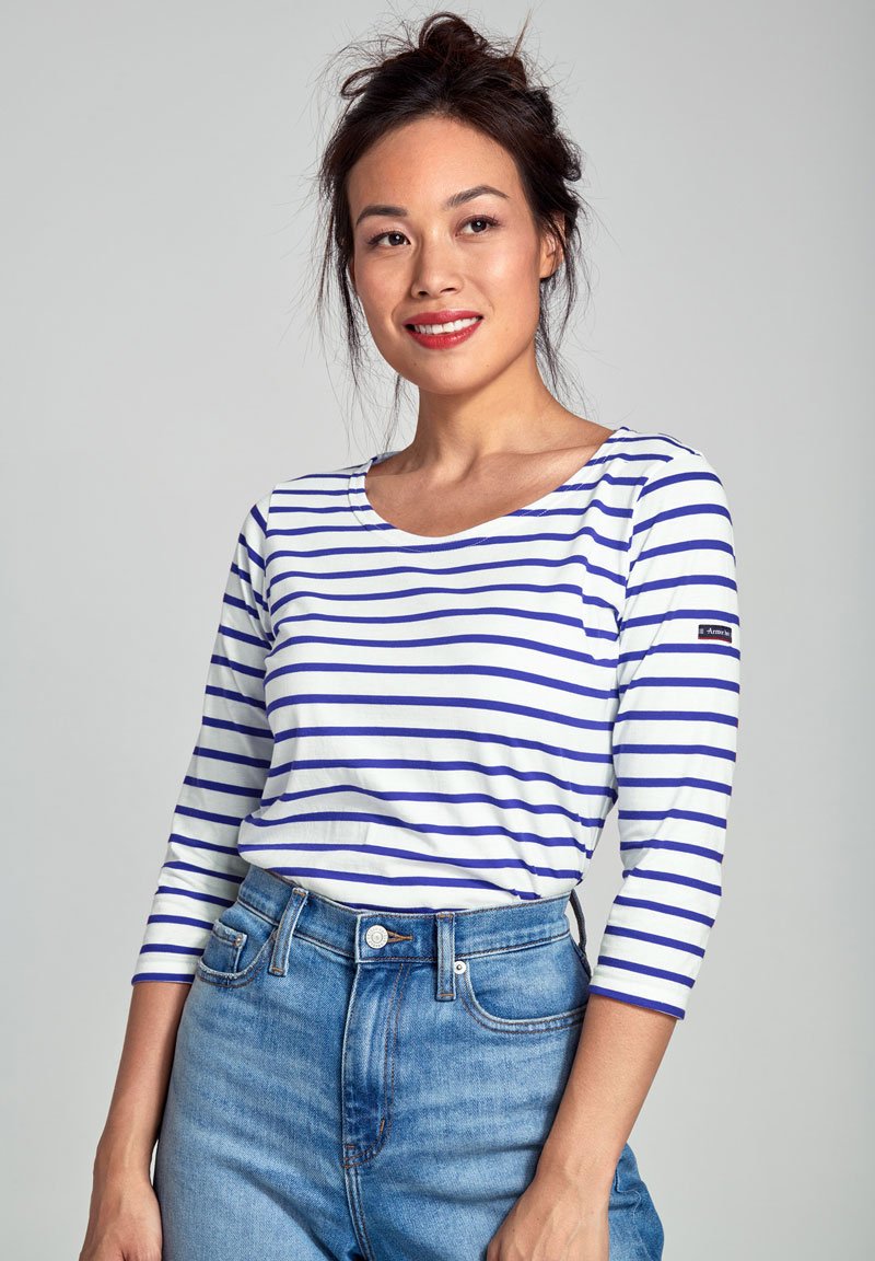 Футболка с длинным рукавом MARINIÈRE STRIPE 3/4 T-SHIRT Armor lux, белый 
Футболка с длинным рукавом MARINIÈRE STRIPE 3/4 T-SHIRT Armor lux, белый