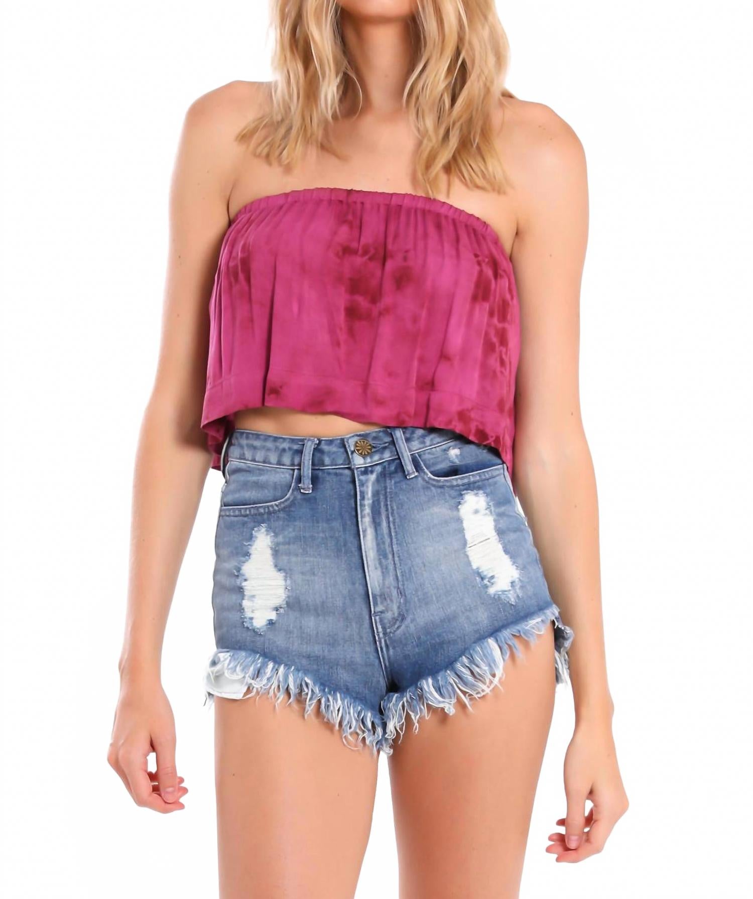 Топ без бретелек Lina Frill цвета дикой орхидеи Blue Life, Wild Orchid
Топ без бретелек Lina Frill цвета дикой орхидеи Blue Life, Wild Orchid