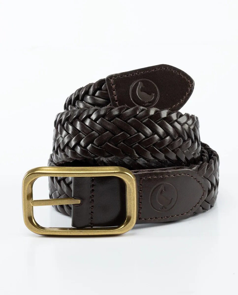 Унисекс ремень из плетеной кожи El Ganso, коричневый
Унисекс ремень из плетеной кожи El Ganso, коричневый