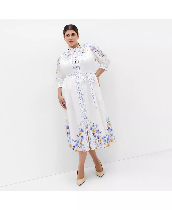 Платье миди с цветочным принтом Annabelle на пуговицах больших размеров CITY CHIC, синий
Платье миди с цветочным принтом Annabelle на пуговицах больших размеров CITY CHIC, синий