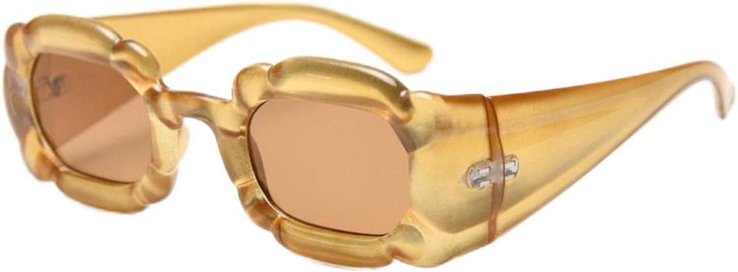 Laureles Модные солнцезащитные очки в стиле Y2K для женщин, квадратные солнцезащитные очки с цветочным рисунком для мужчин, панк-очки, прямоугольные солнцезащитные очки с градиентом UV400, Brown
Laureles Модные солнцезащитные очки в стиле Y2K для женщин, квадратные солнцезащитные очки с цветочным рисунком для мужчин, панк-очки, прямоугольные солнцезащитные очки с градиентом UV400, Brown