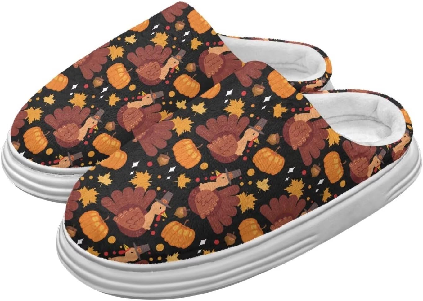 Тапочки Chririnla на День Благодарения для женщин и мужчин, мягкие, уютные, комфортные, плюшевые, легкие, без шнурков, для дома и улицы, с противоскользящей подошвой из EVA, Turkey Print
Тапочки Chririnla на День Благодарения для женщин и мужчин, мягкие, уютные, комфортные, плюшевые, легкие, без шнурков, для дома и улицы, с противоскользящей подошвой из EVA, Turkey Print