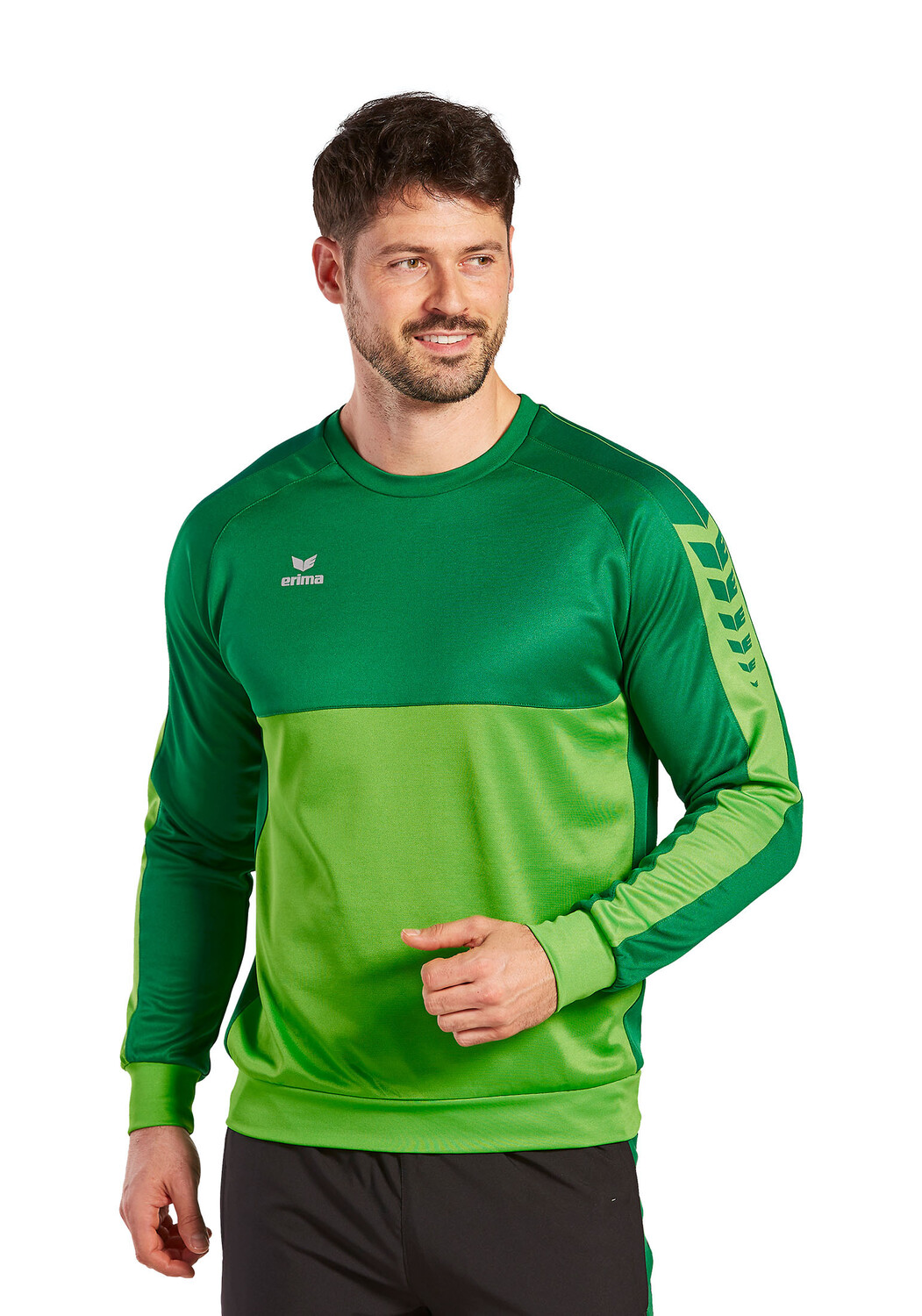 Спортивная футболка erima Six Wings Sweatshirt, цвет green/smaragd
Спортивная футболка erima Six Wings Sweatshirt, цвет green/smaragd