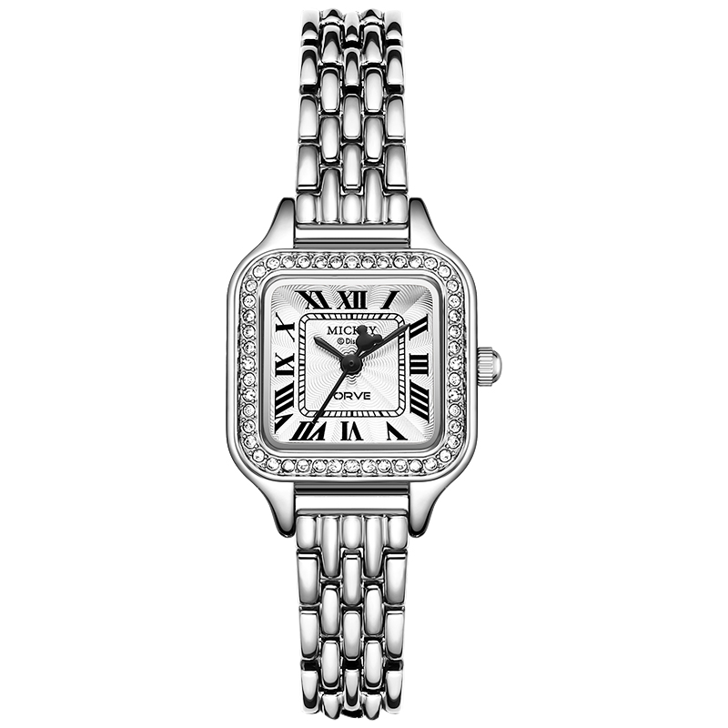 Disney Часы с кварцевым механизмом, женские, на сплавовом ремешке, серебристый циферблат
Disney Часы с кварцевым механизмом, женские, на сплавовом ремешке, серебристый циферблат