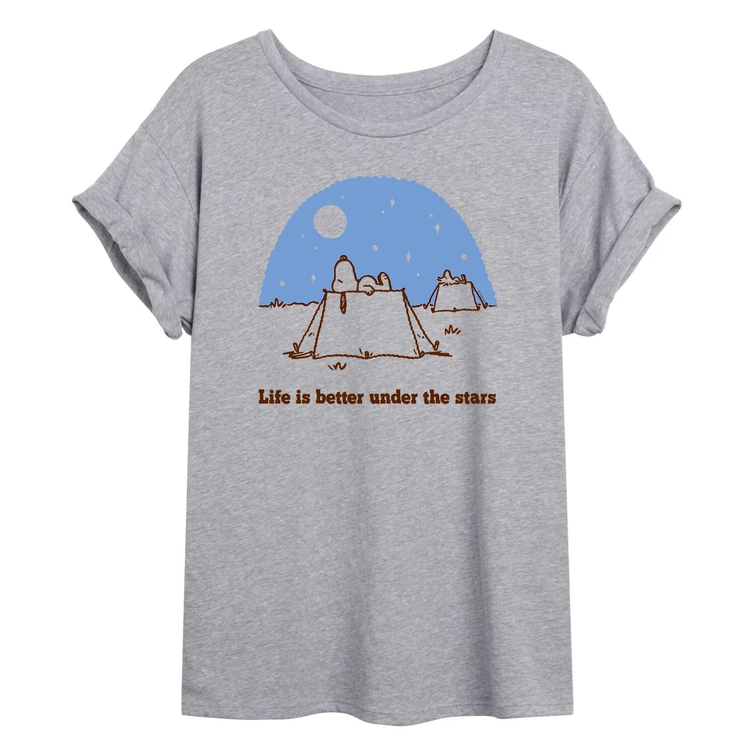 Большая футболка с рисунком Juniors' Peanuts Camping "Under The Stars" Licensed Character
Большая футболка с рисунком Juniors' Peanuts Camping "Under The Stars" Licensed Character