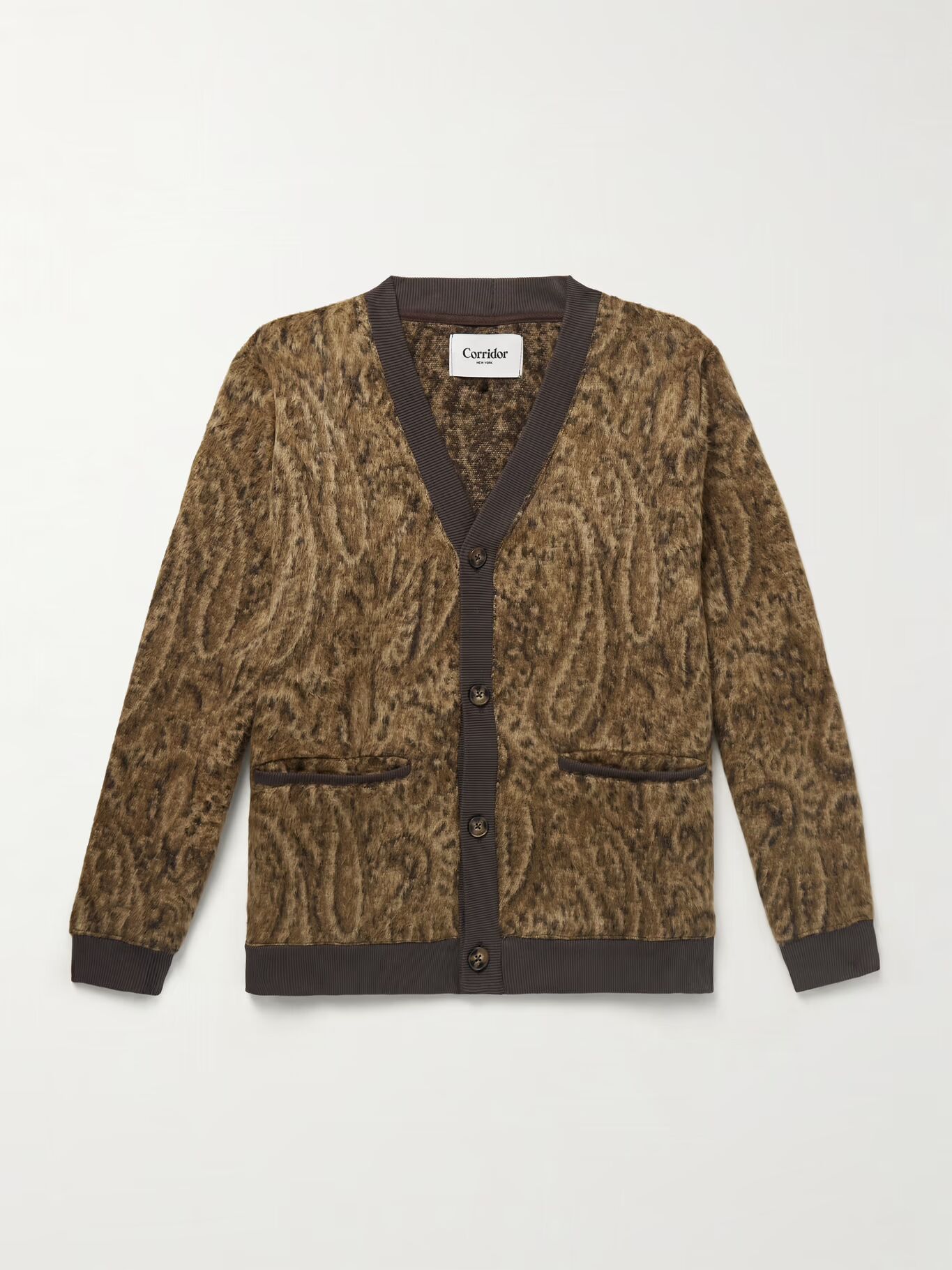 Кардиган Opus Brushed Paisley-Jacquard с жаккардовым узором CORRIDOR, коричневый
Кардиган Opus Brushed Paisley-Jacquard с жаккардовым узором CORRIDOR, коричневый