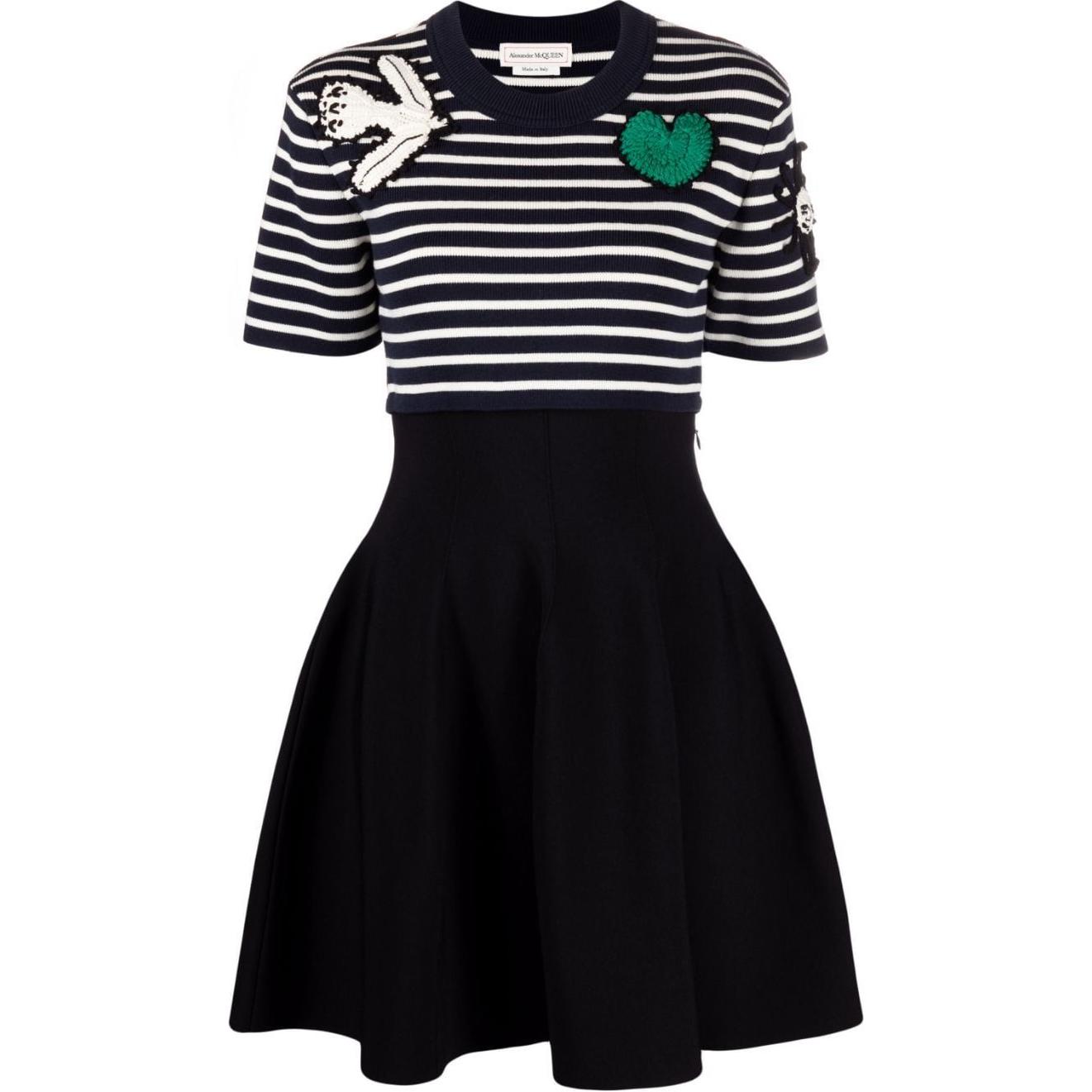 Alexander McQueen Женское черное платье с коротким рукавом
Alexander McQueen Женское черное платье с коротким рукавом