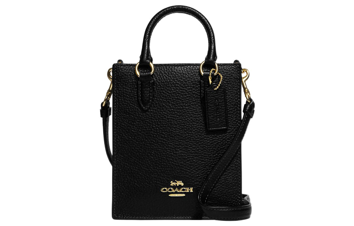 Сумка-шоппер из зерненой кожи N/S, через плечо, миниатюрная, женская, черная COACH
Сумка-шоппер из зерненой кожи N/S, через плечо, миниатюрная, женская, черная COACH
