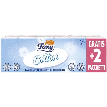 Хлопковые салфетки - Упаковка из 12 шт Foxy
Хлопковые салфетки - Упаковка из 12 шт Foxy