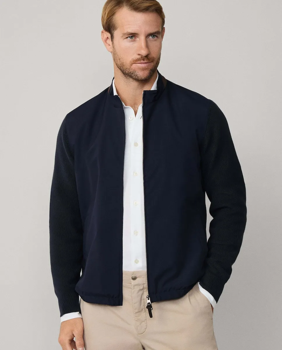 Мужской кардиган из хлопка и кашемира Hackett, темно-синий
Мужской кардиган из хлопка и кашемира Hackett, темно-синий