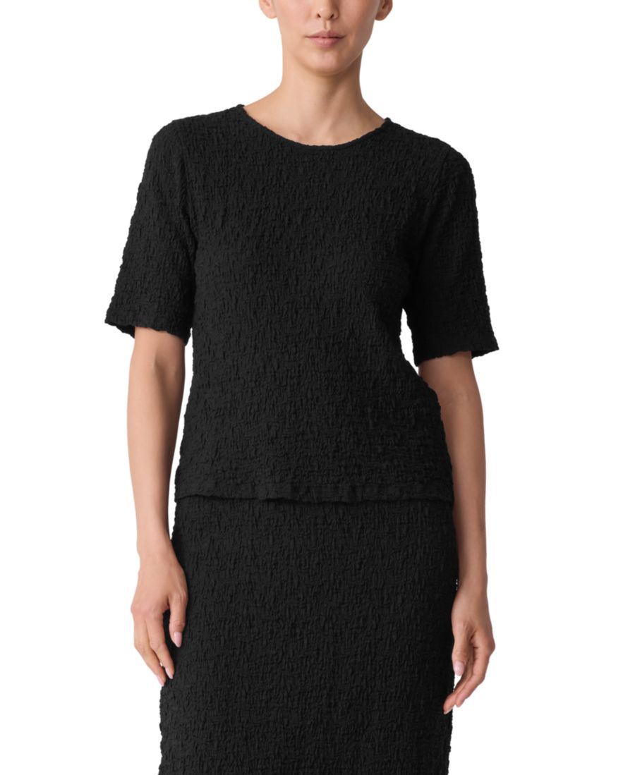 Женская футболка с коротким рукавом и круглым вырезом Eileen Fisher, Black, Черный, Женская футболка с коротким рукавом и круглым вырезом Eileen Fisher, Black
Женская футболка с коротким рукавом и круглым вырезом Eileen Fisher, Black, Черный, Женская футболка с коротким рукавом и круглым вырезом Eileen Fisher, Black