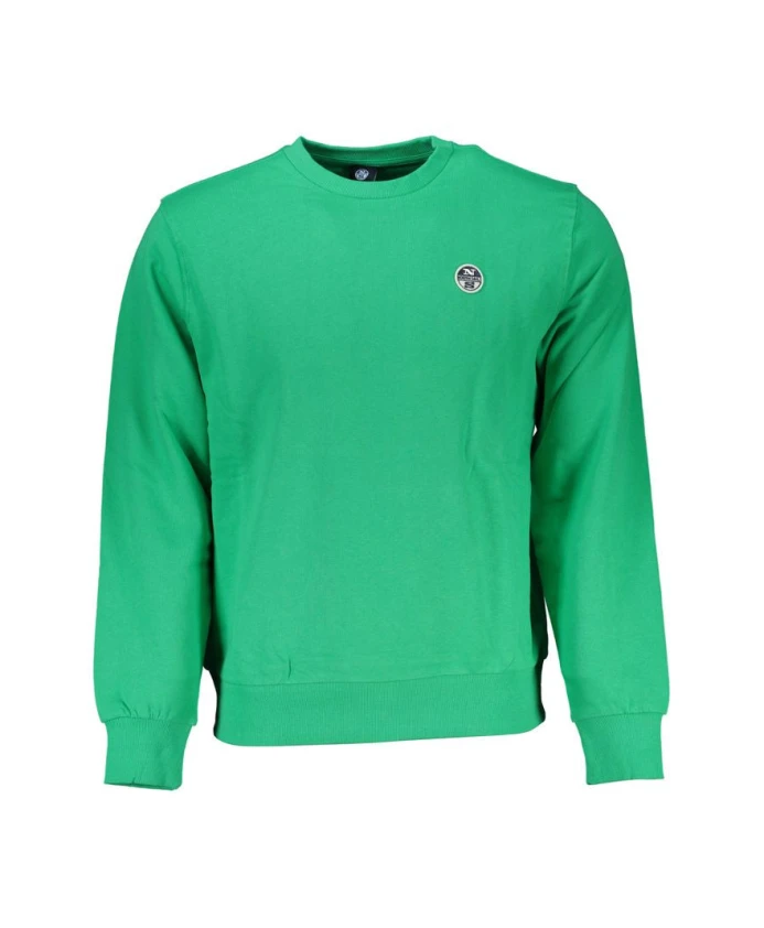 Зеленый хлопковый свитер с логотипом North Sails, зеленый
Зеленый хлопковый свитер с логотипом North Sails, зеленый