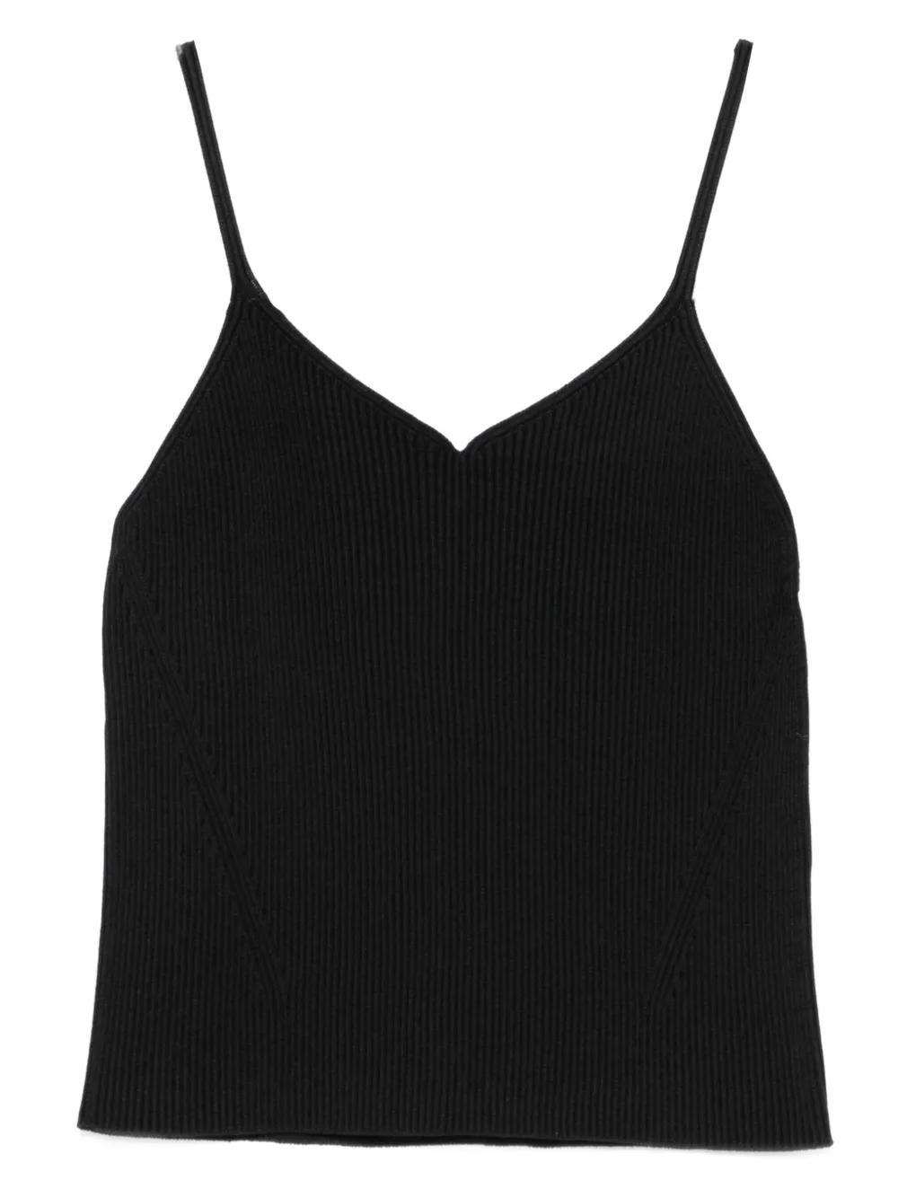 Топ в рубчик с V-образным вырезом CFCL, черный
Топ в рубчик с V-образным вырезом CFCL, черный