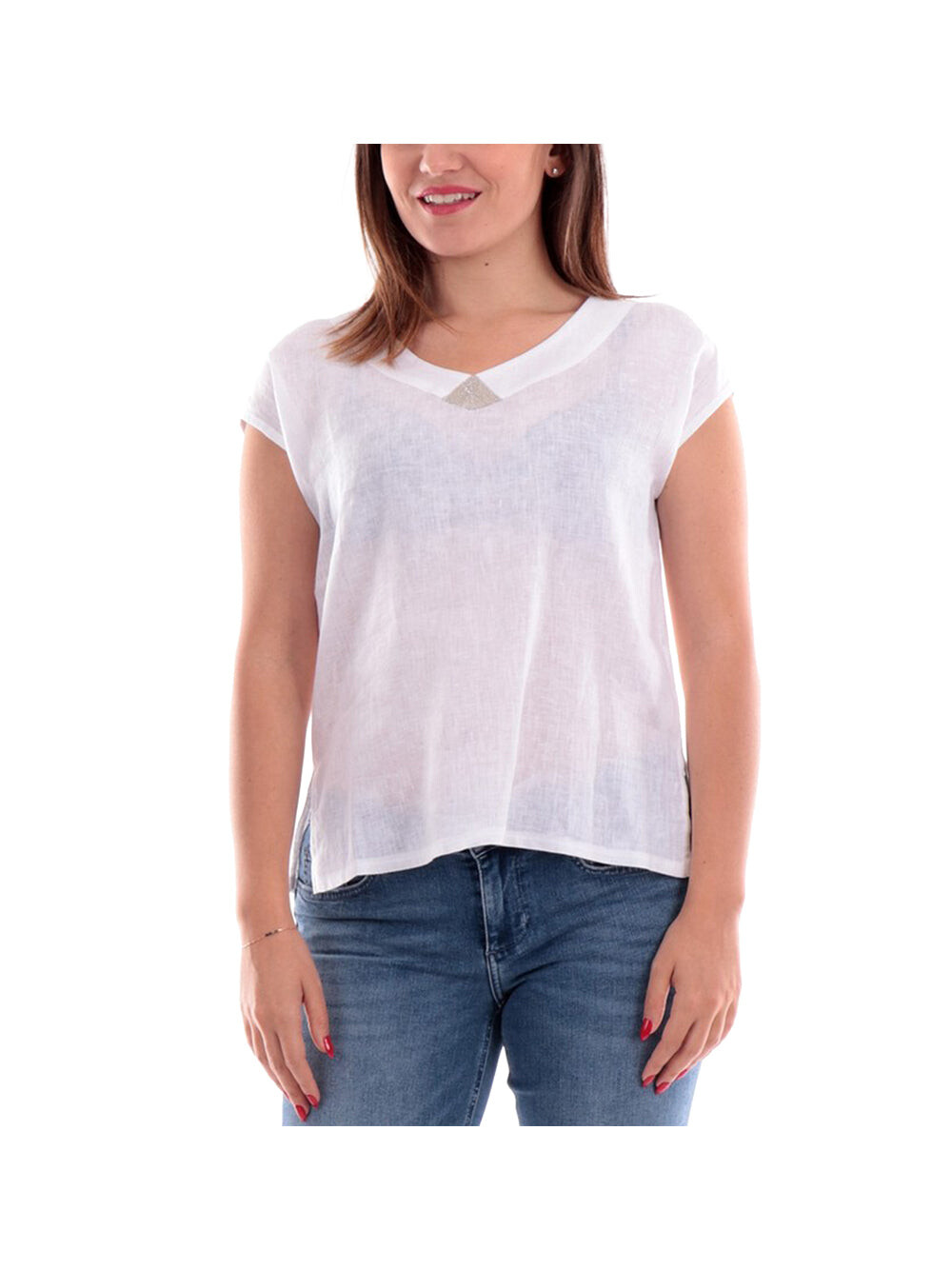 Белая женская футболка Anis White
Белая женская футболка Anis White